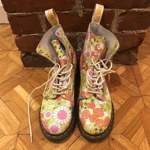 Dr. Martens airwair floral boots